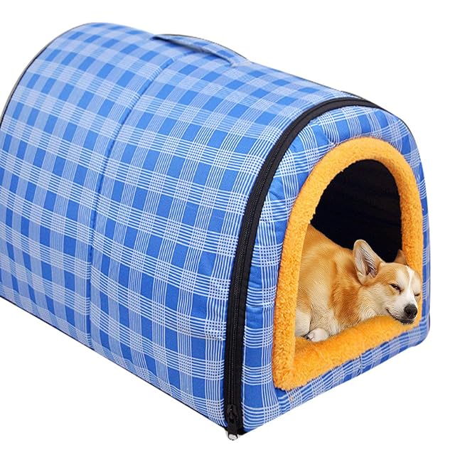 Casa Grande para Perros 2 en 1 Cama para Perros Impermeable XL