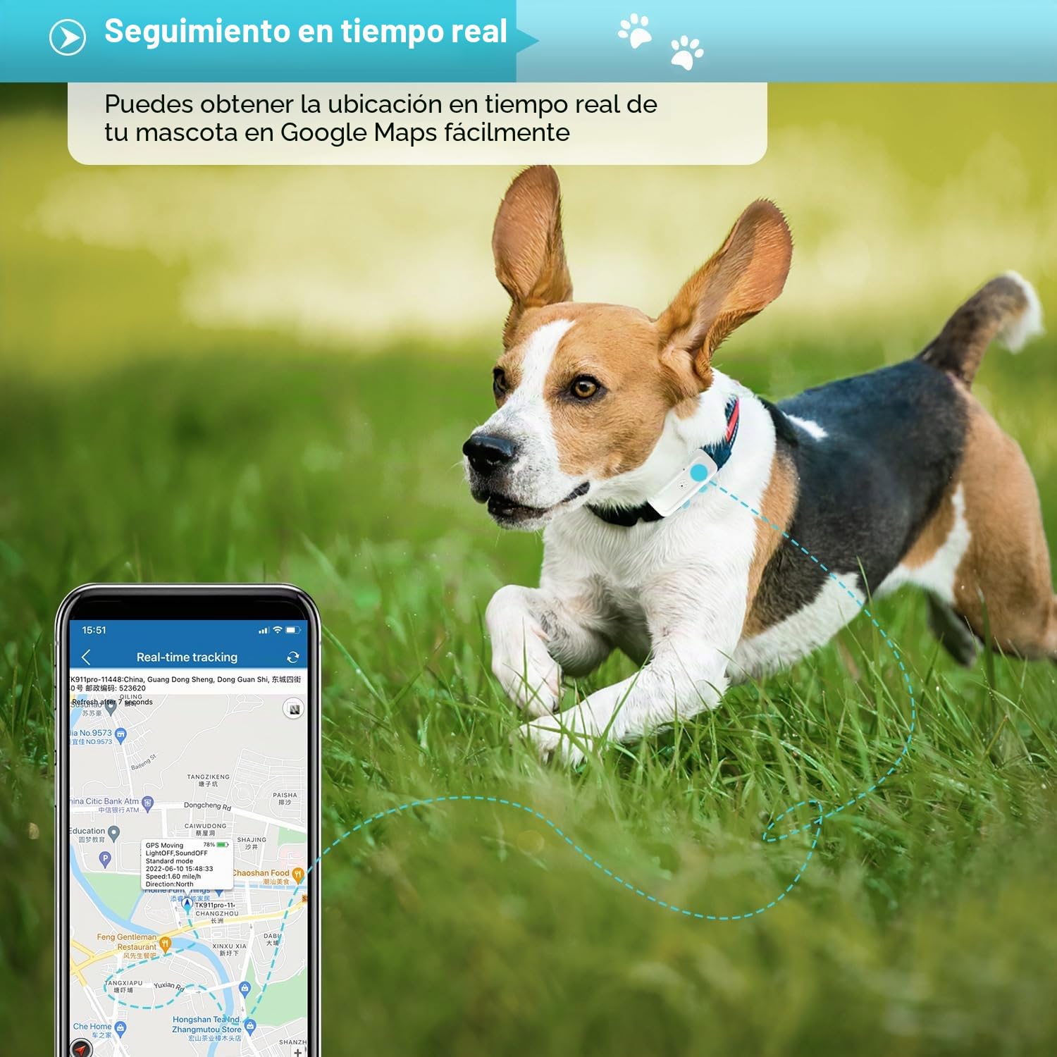 4G TK911 Pro Rastreador de mascotas impermeable inalámbrico GPS Tracker plataforma gratuita para evitar que los perros se pierdan