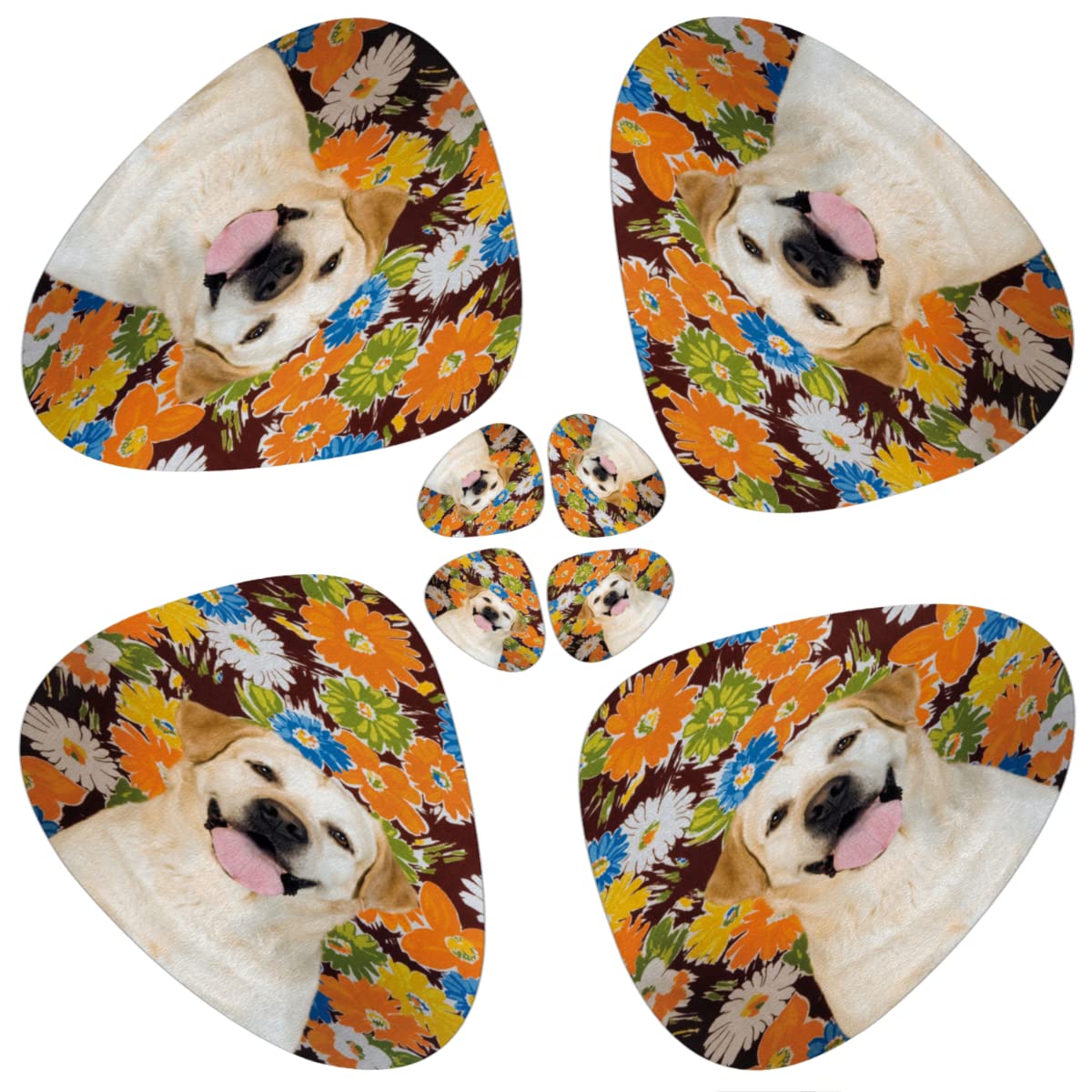 Poedel Puppy Placemats Set van 6 Canvas Tafelmat voor Keuken Wasbare Placemat Antislip Matten Hittebestendige Tafelmat voor Hotel Thuis Eetkamer