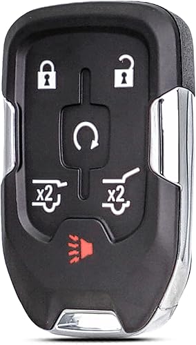 Funda de llavero de reemplazo Compatible con Chevy Suburban Tahoe GMC Yukon 2015 2016 2017 2018 2019 2020 Entrada sin llave Control remoto