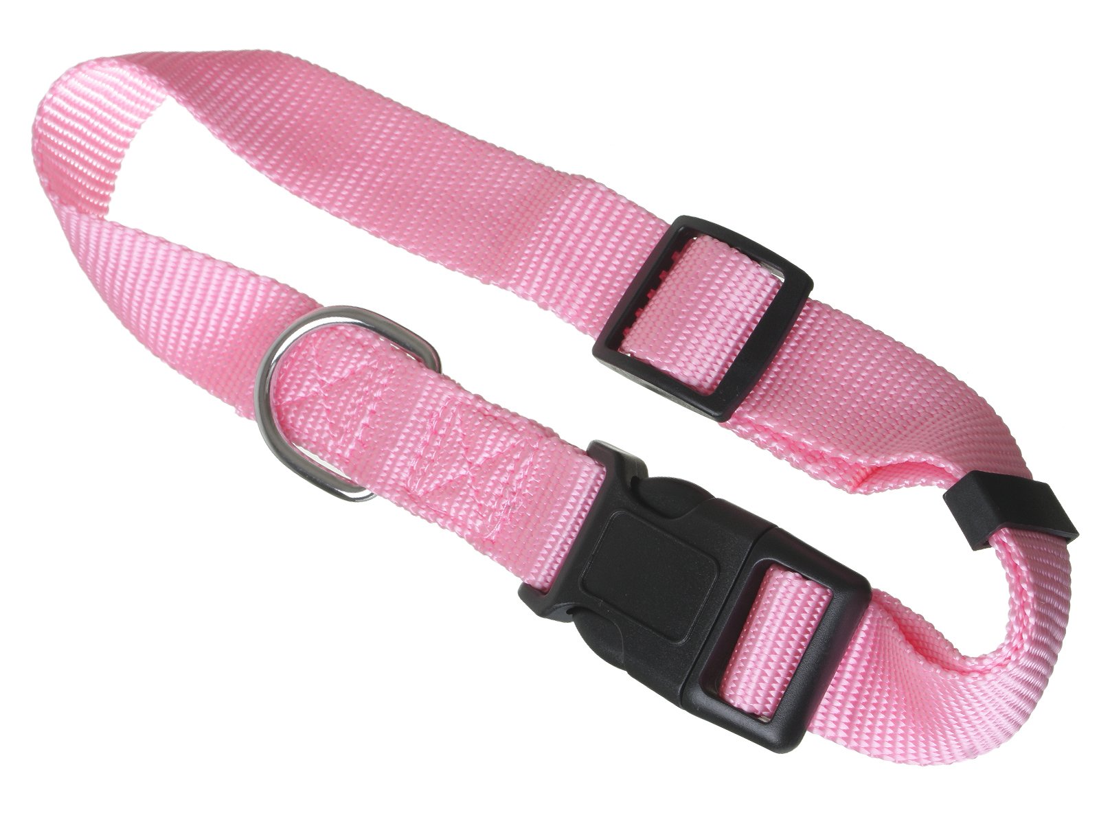 Hundehalsband Mit Pfotenabdruck-Design – Verstellbar Aus Nylon, Mit Glöckchen, Größe S Oder M (Rot/Rosa)