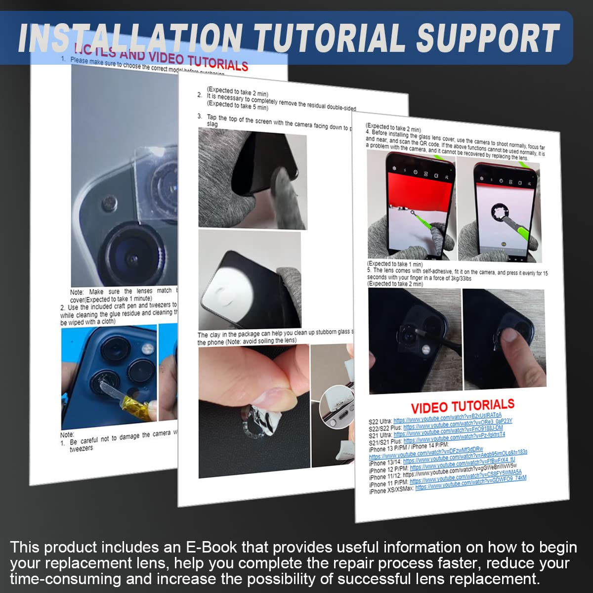 Vetrino Vetro Lente Fotocamera Posteriore + Adesivo IPhone 12 - Foto 12