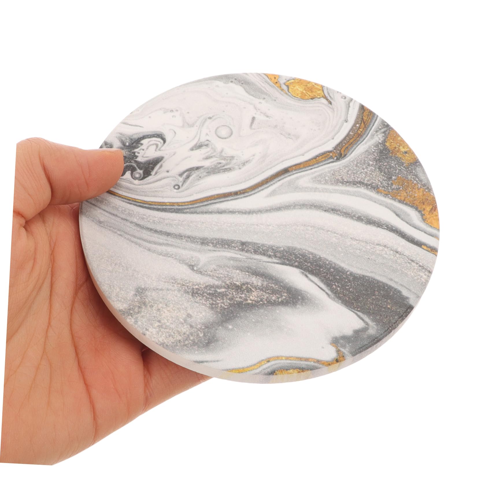 Alipis 12stücke Marble Muster Keramische Untersetzer Absorbierende Tischuntersetzer Mit Korkrücken Für Kaffeetassen Teetassen Weingläser Modernes Design Für Küche Wohnzimmer Bar Und