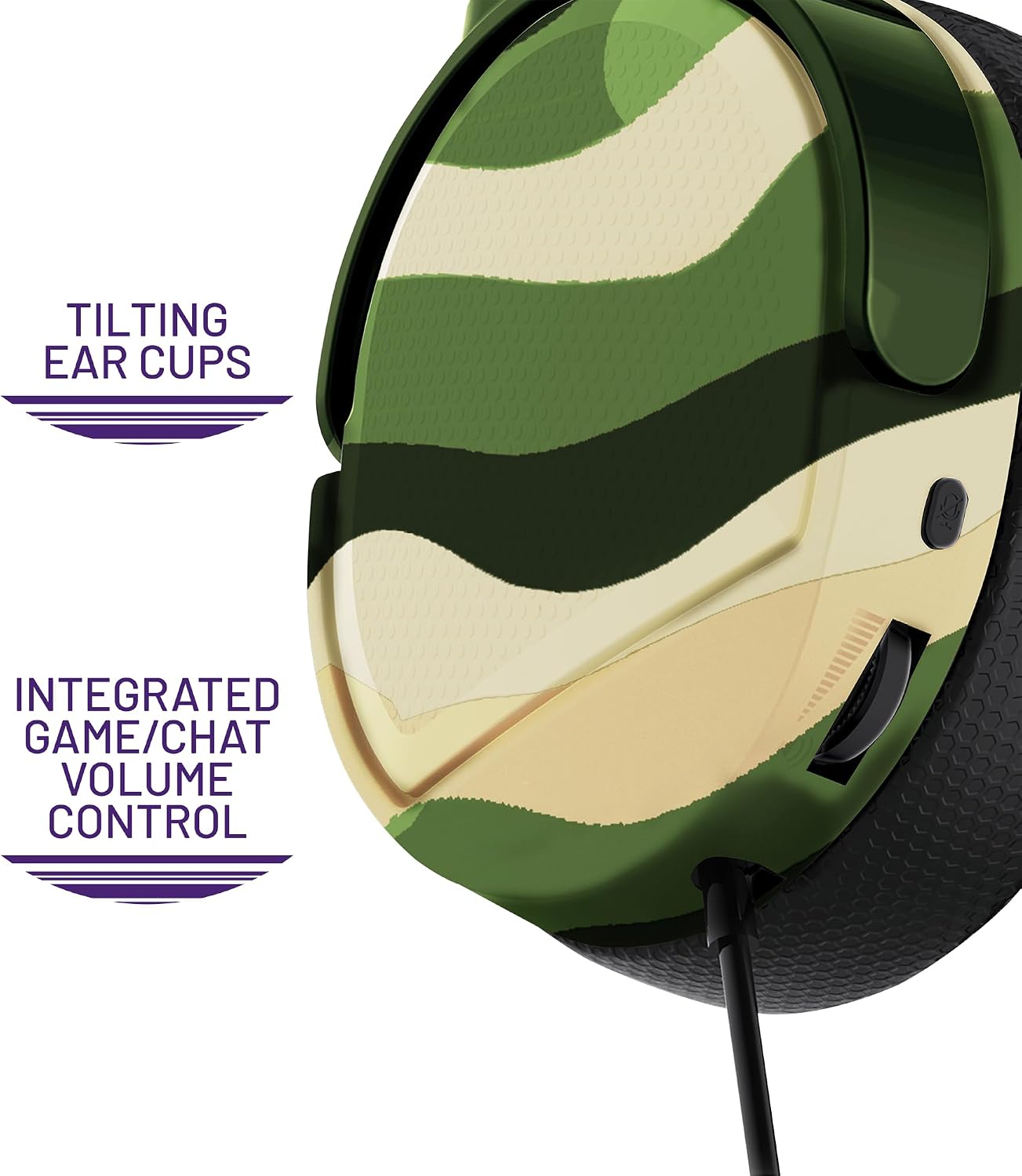 Stealth Panther Wave – Verde Bosque, Auriculares Gaming Over Ear compatibles con PS4/PS5, Xbox, Switch, PC con micrófono Flexible, Jack de 3.5mm, Cable de 1.5m, Ligero, cómodo y Duradero 7