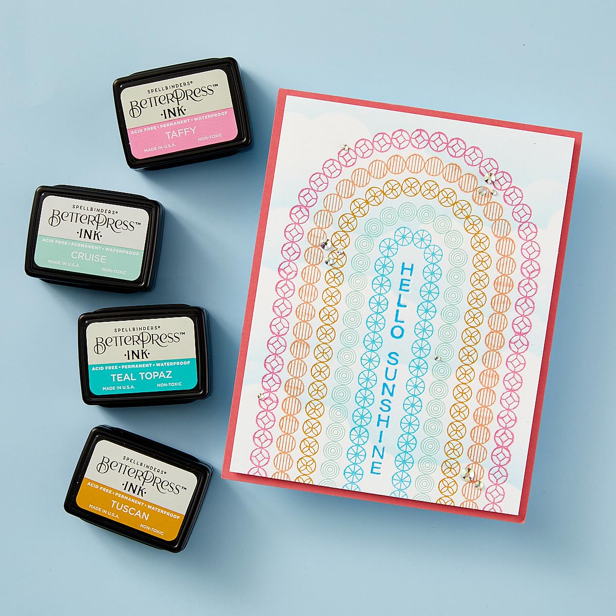 Spellbinders BPR-006 Arched Messages Registration Press Plate & Die Set from The Cheers to You Collection - Image 3