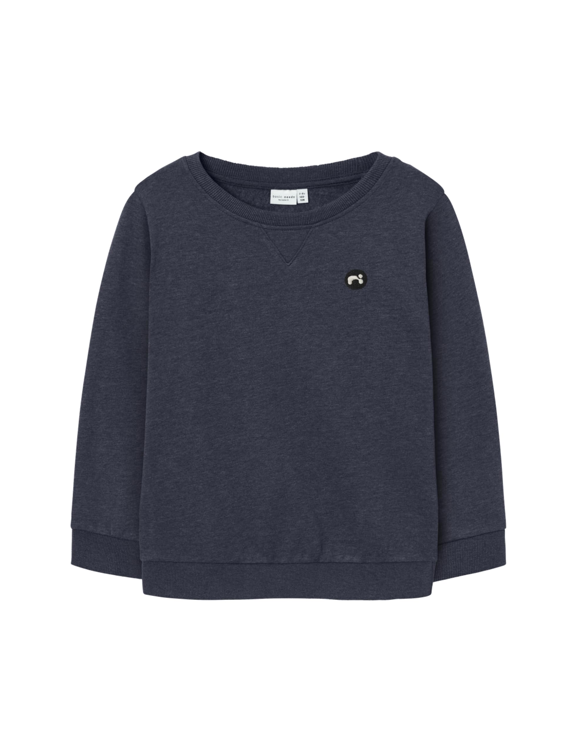 NAME IT Jungen Nkmvimo Ls Bru Noos Sweatshirt, Dark Sapphire, 122-128 EU