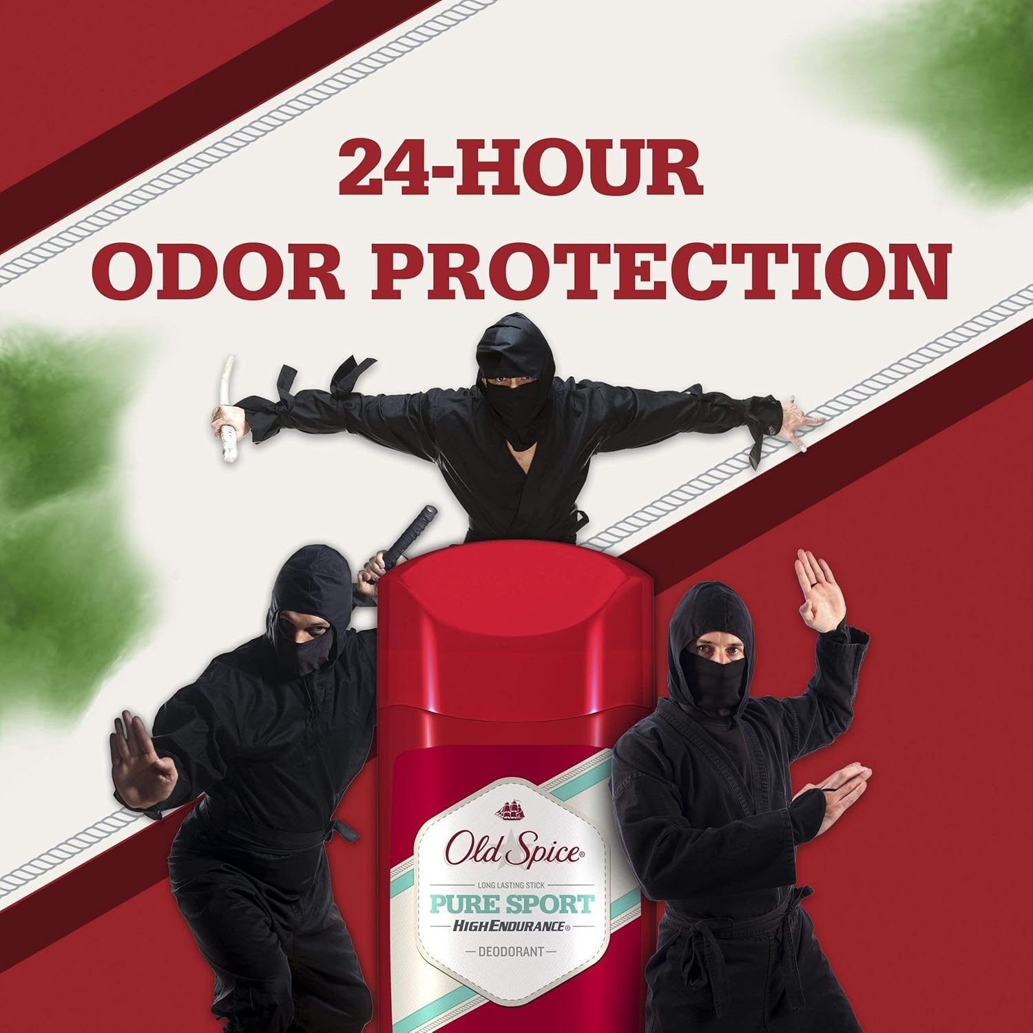 Old Spice High Endurance Deodorant for Men, Pure Sport - 3 Oz / 85g x 6 Pack - Image 7