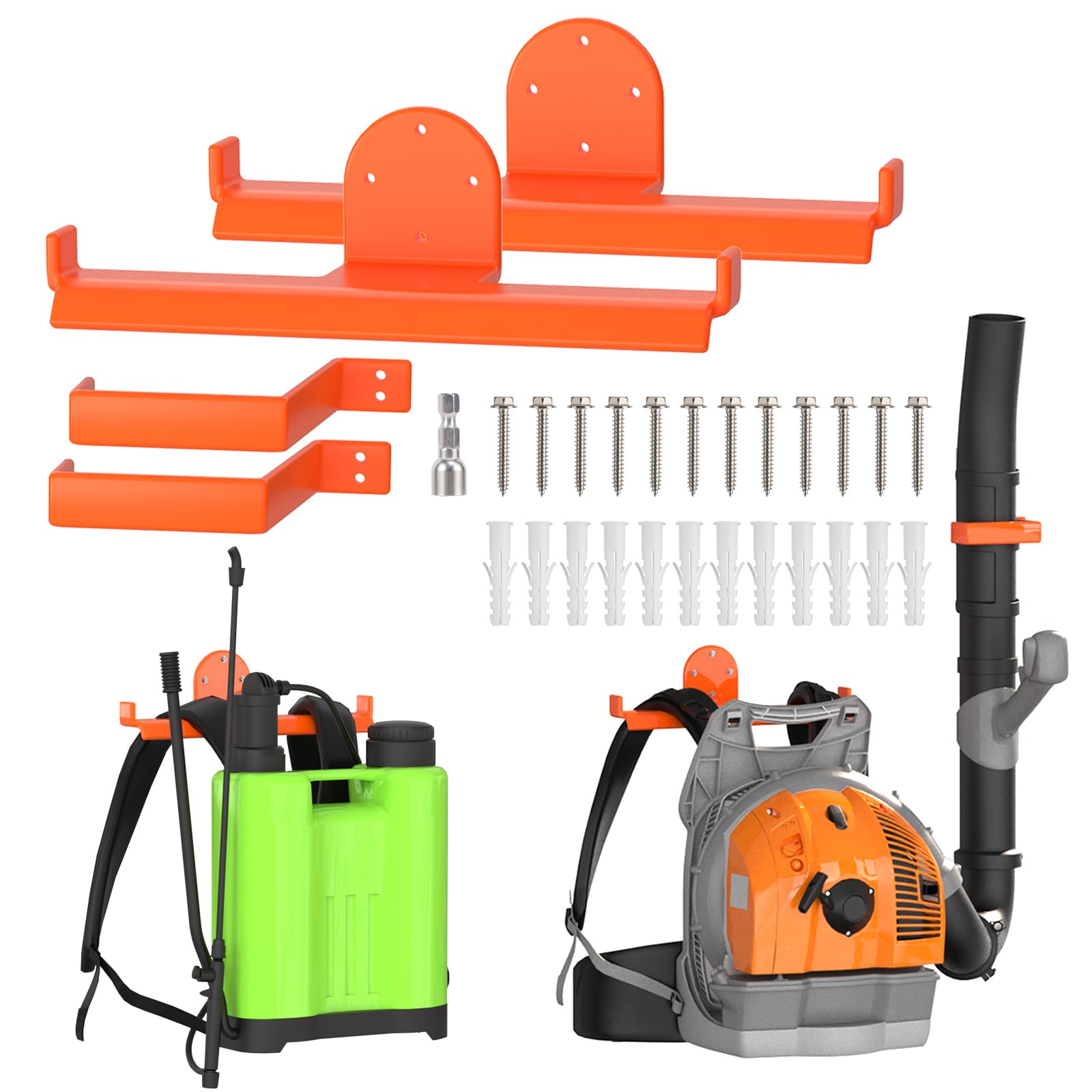 ZSLTLDU 2 Pack Backpack Blower Rack, Heavy Duty