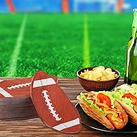 Vista 6 de Geyee Paquete de 120 servilletas de papel con forma de fútbol, servilletas de papel desechables para fiestas temáticas deportivas, decoración