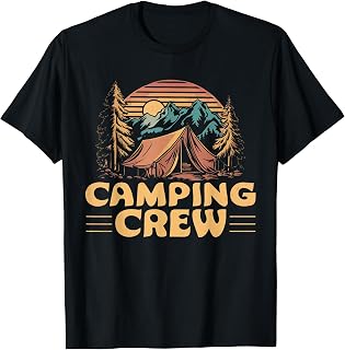 Camping Crew Family Friends Men Women Kids Boys And Girls T-Shirt