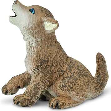 Safari Ltd. Wolf Pup Figurine - Detailed 1.85 Plastic Model Figure - Fun Play Toy for Boys, Girls & Kids Ages 1+