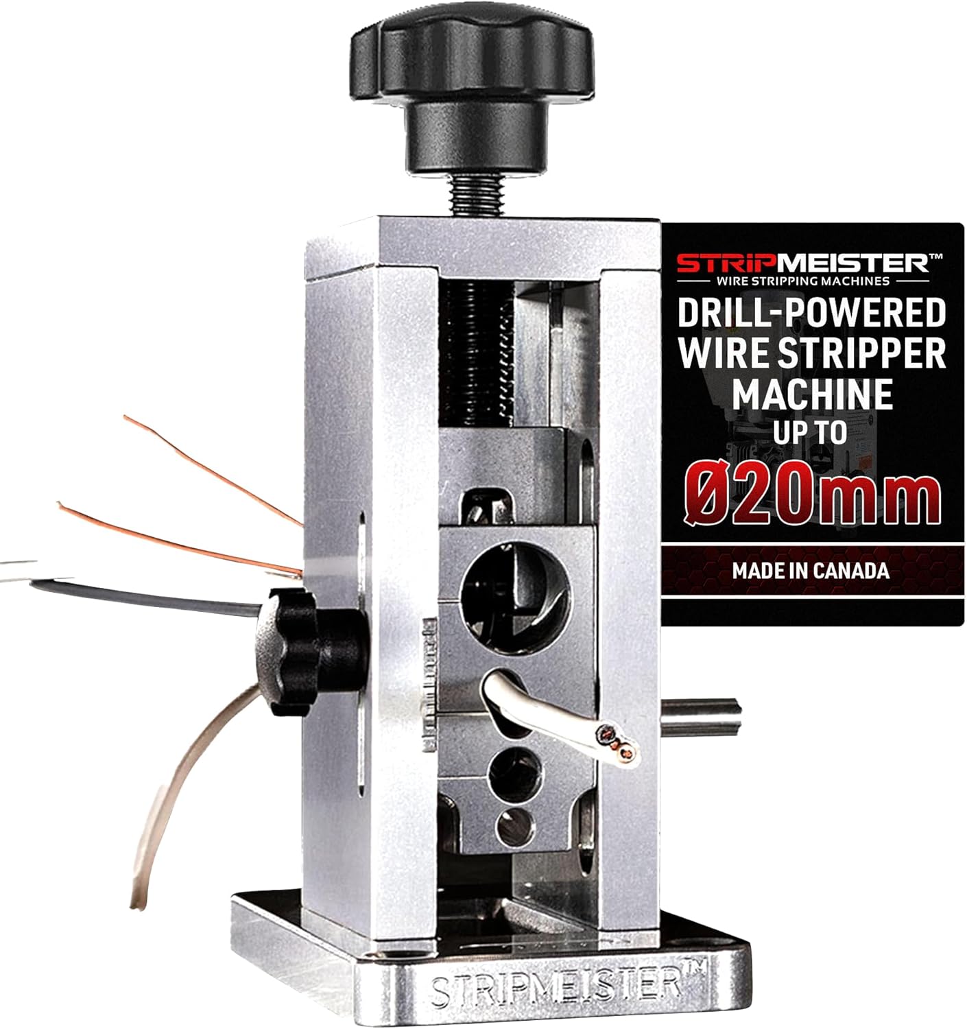 StripMeister Original Drill-Powered Wire Stripper – Wire Sizes Up To Ø3/4