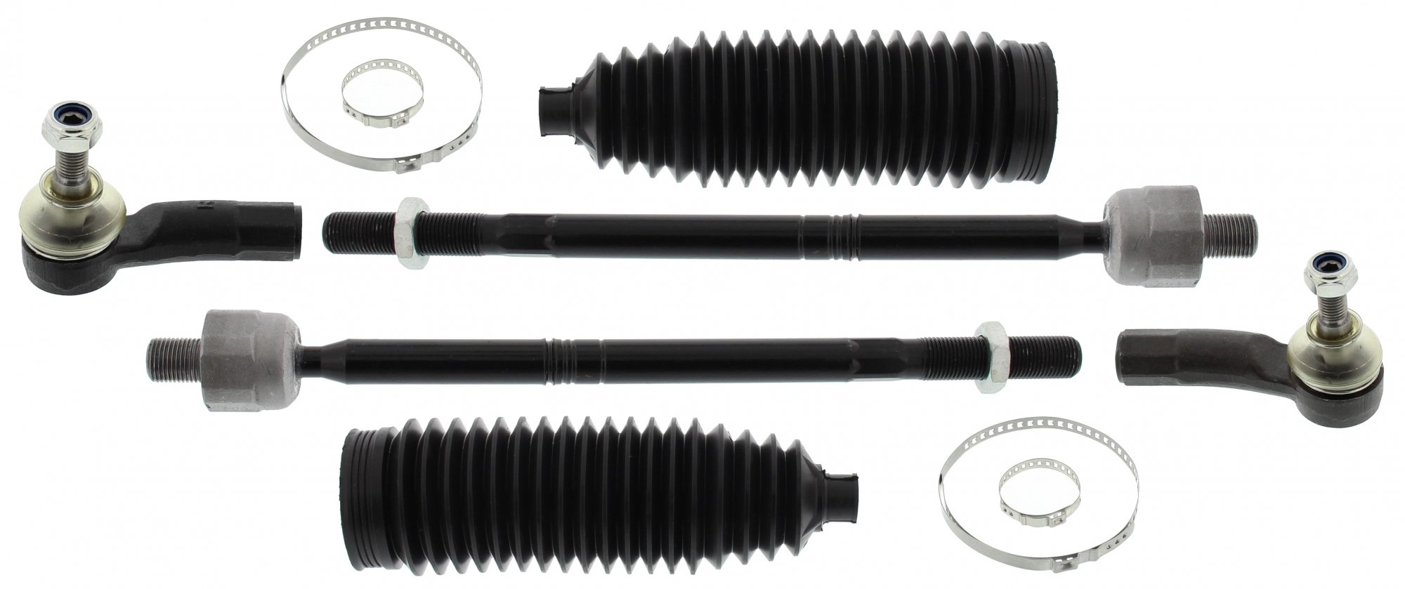 Mapco 53826 Spurstange Links und rechts, 2 Stück mit Manschetten und Schellen