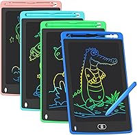 TQU 4-Pack 8.5 Inch Colorful LCD Writing Tablets for Kids 3-8 - Mess-Free Doodle Boards, Educational Drawing Toys & Gifts