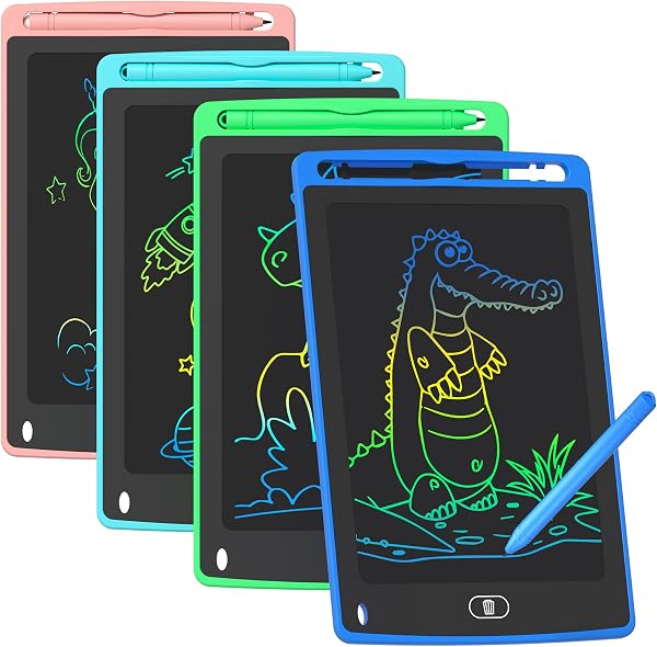 Tableta de escritura LCD de 8.5 pulgadas, tablero fino borrable con lápiz capacitivo y pantalla de bloqueo, regalo perfecto para niños, niñas, niños, estudiantes, uso doméstico en el aula (azul claro) - 1