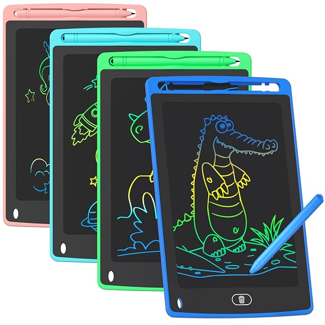 4 Pack LCD Writing Tablet for Kids 8 5 Inch Colorful Doodle Board Drawing Tablet Educational Learning Toys