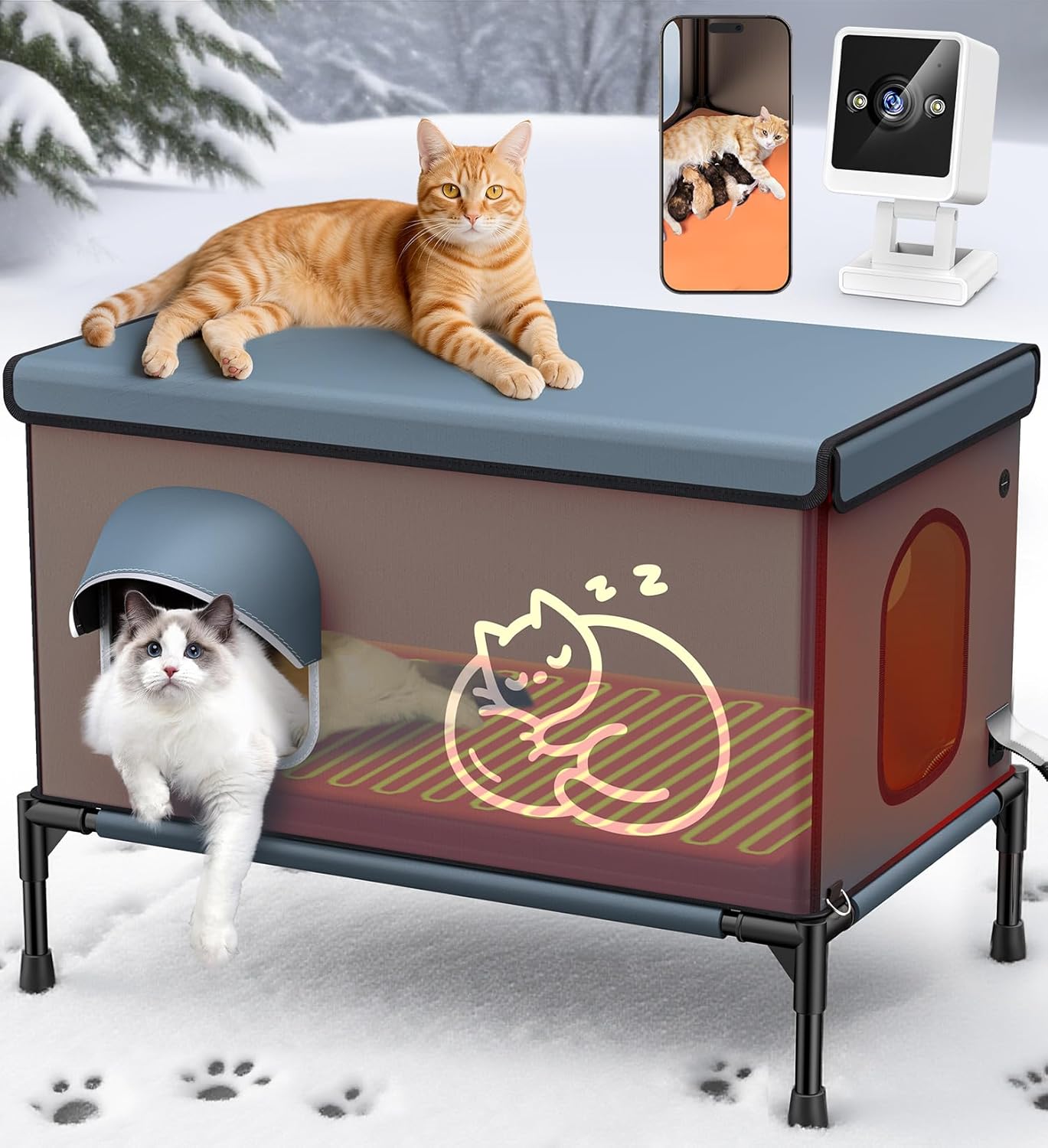 Heated Outdoor Cat House