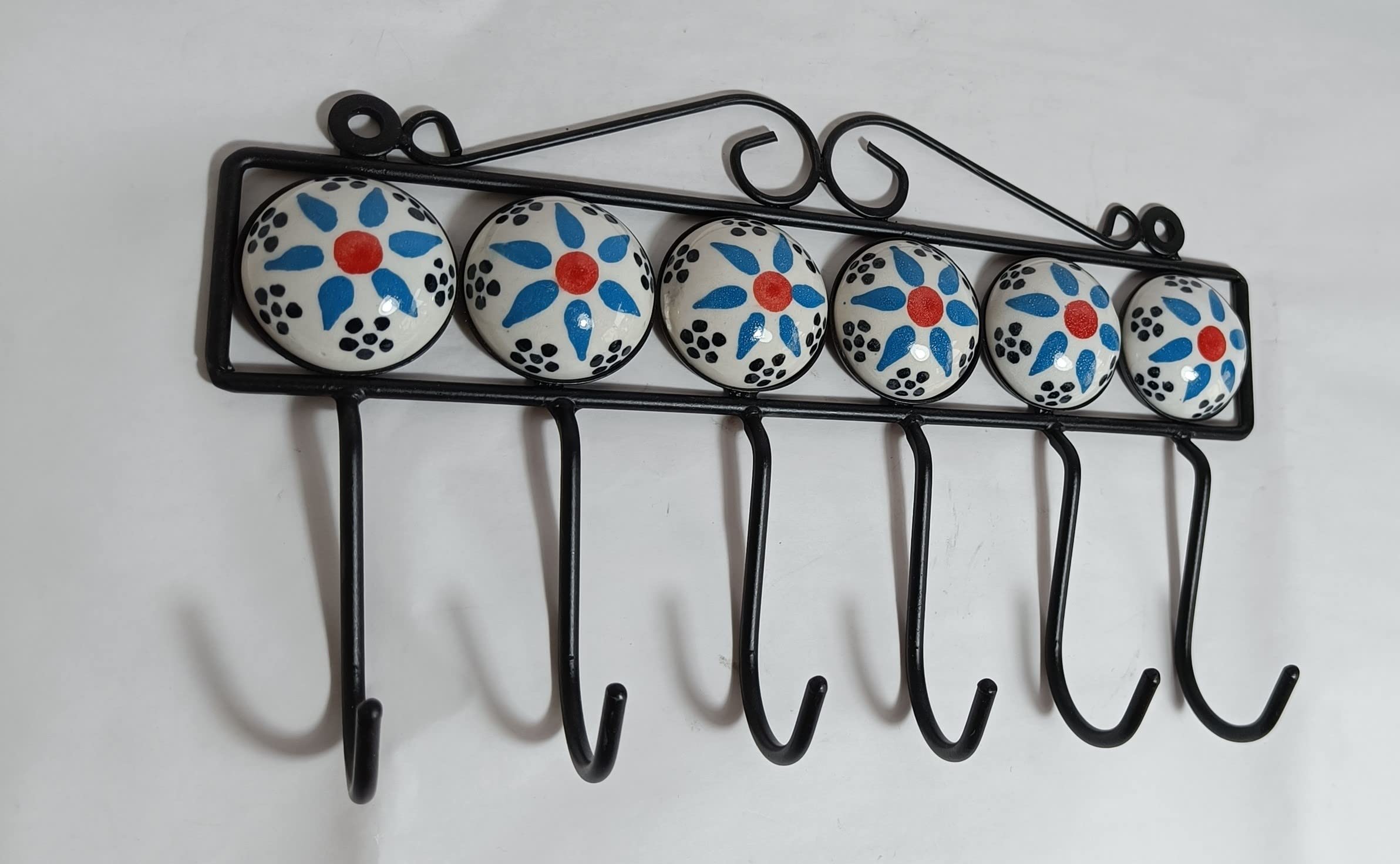 India Meets India Handicraft Wall Key Hook Coat Hanger Key Rack Organizer. Best Gifting Made by Awarded Indian Artisan