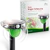GARDIGO Bird Repellent: Solar Scarecrow | 60 m² Pigeon Deterrent | Motion Sensor | 3 Sounds | LED Flash Light | Weatherproof IPX4 | Pigeon Repellent, Sparrow Repellent, Bird Scarer | Repel Crows