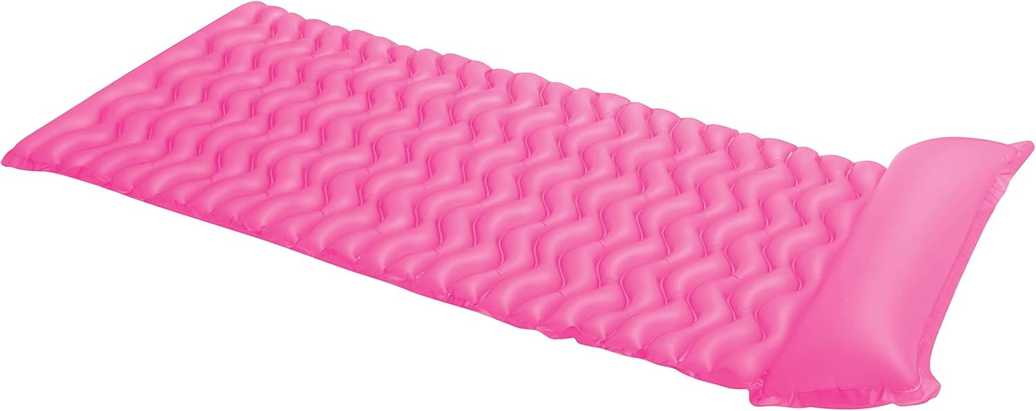 Intex Tote 'N Float Wave Mat Floating Pool Lounger with Headrest (3 Pack)