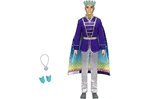 Barbie Dreamtopia 2-in-1 Ken Doll (Blonde): Prince to Merman Transformation