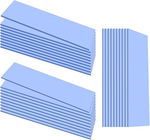 UCEC 30 almohadillas térmicas de silicona GPU, almohadilla térmica reutilizable para CPU, almohadillas térmicas de GPU, almohadilla térmica SSD,