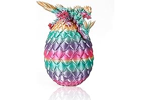 CAFELE 3D Printed Fierce Dragon, 3D Large Dragon Eggs with Dragon Inside,...