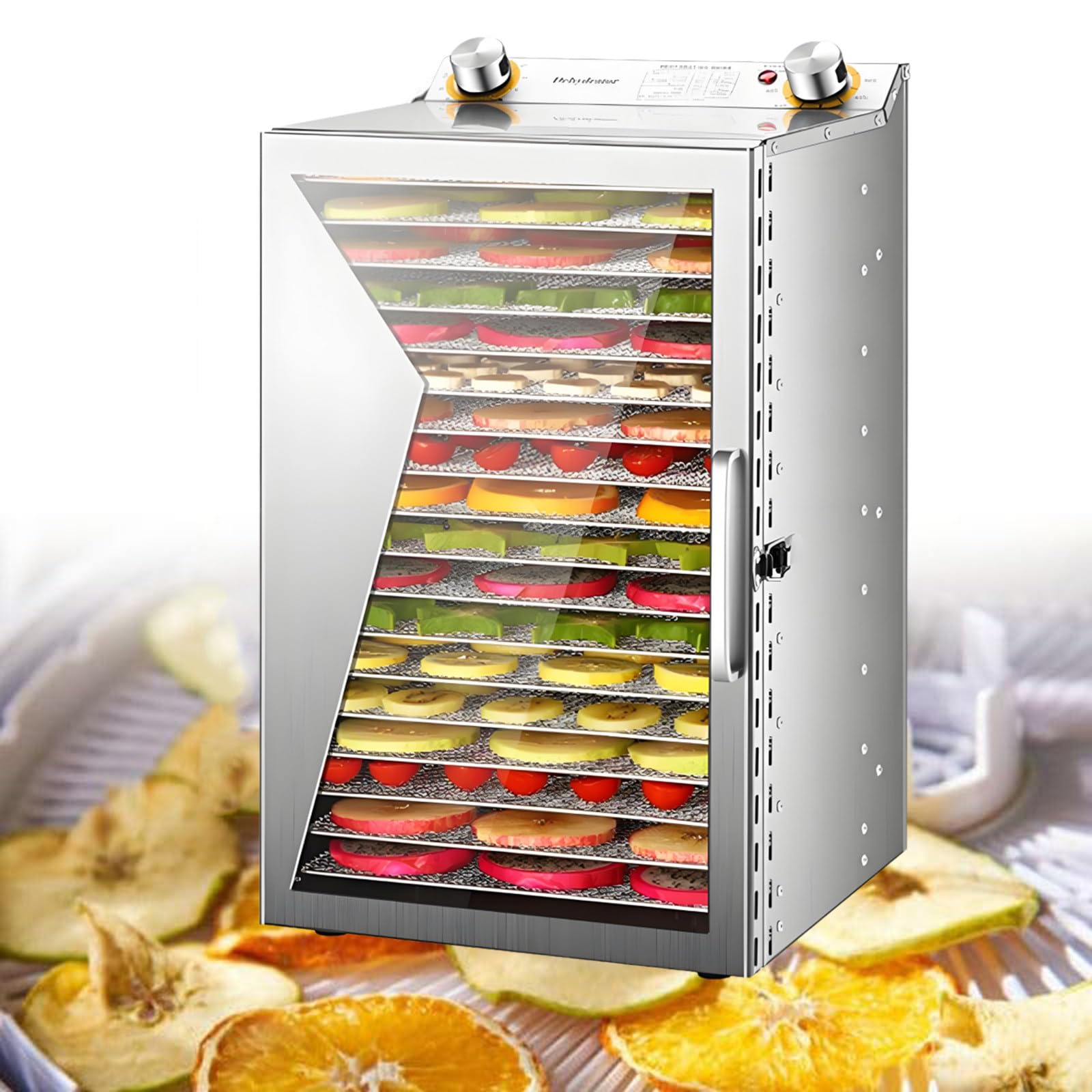 Wianqian Multicolor Food Dehydrated Dryer, Commercial Food Dehydrator 18Layer