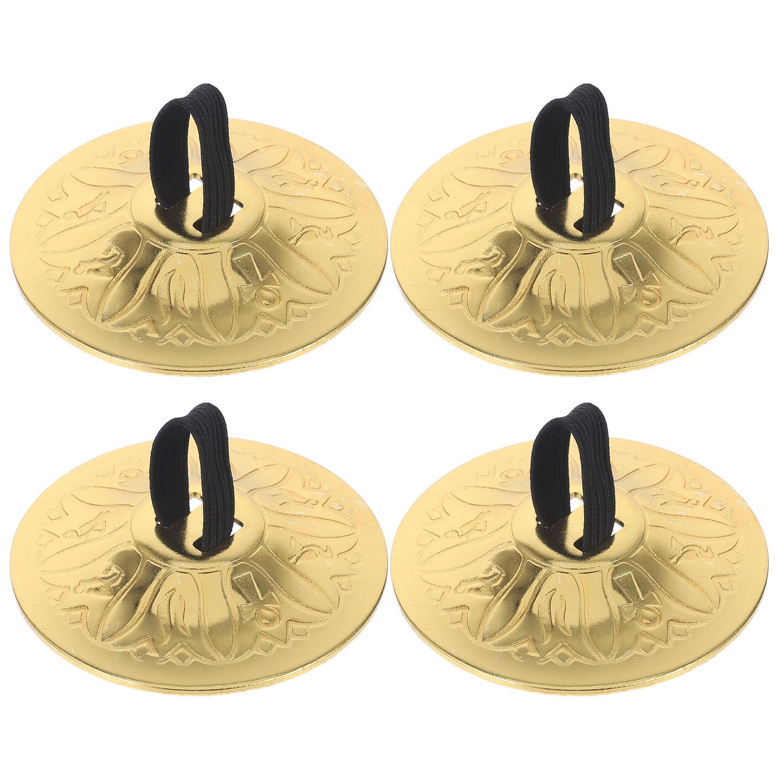 Toyvian Bauchtanz Fingerzimbeln Kupfer 2 Paare Kleine Finger-Becken Musikinstrument Kinder Percussion Set Für Tanzunterricht Aufführungen Und Unterhaltung