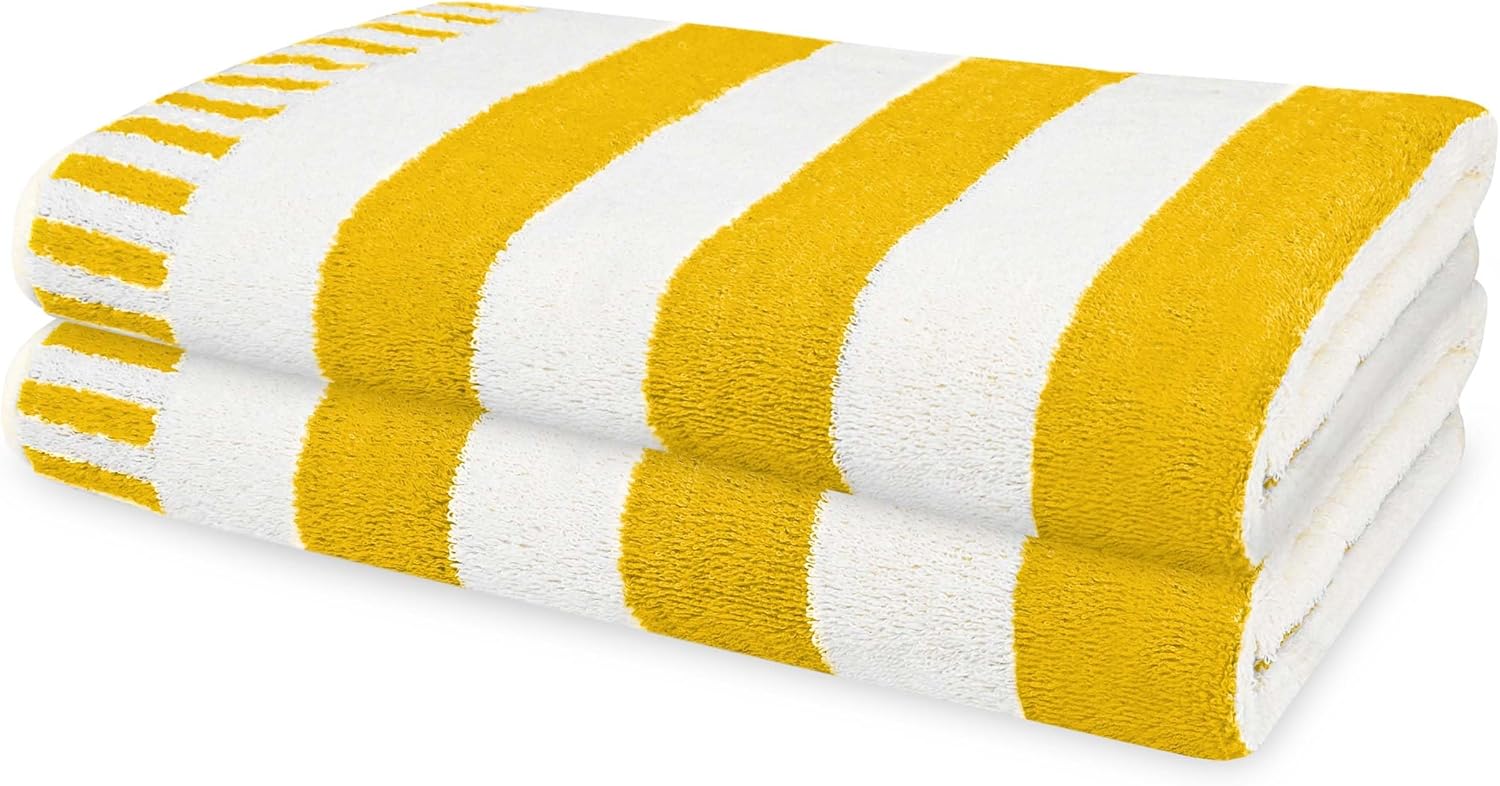 Weave Essentials Velour 2 Pc Beach Towel 80x150cm, 100 Combed Cotton