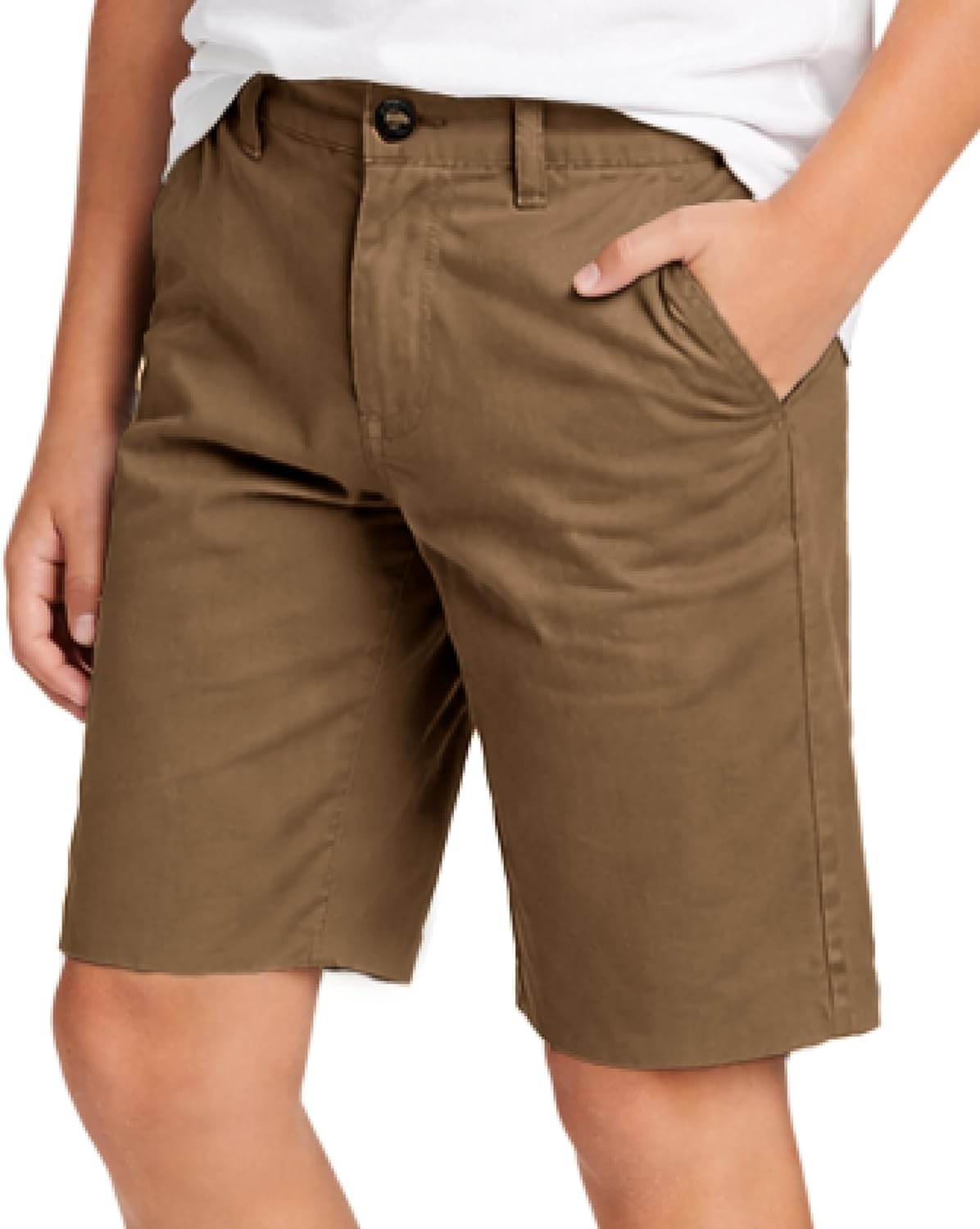 Volcom Boys Chino Shorts – Soft Cotton Classic Button Closure Waist Casual Boys Golf Shorts for Toddler & Big Kids