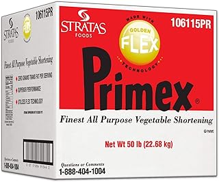 Primex Golden Flex All Purpose Vegetable Shortening, 50 Pound -- 1 each.
