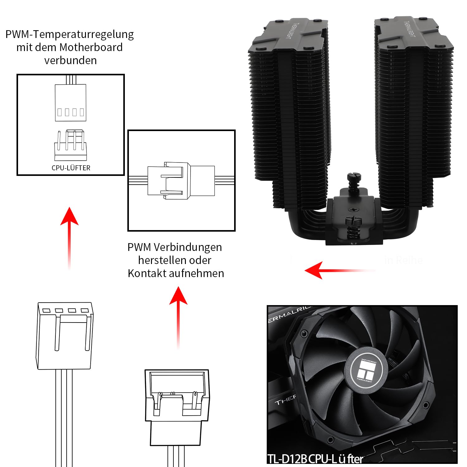 TR-Thermalright Peerless Assassin 120 MINI Negro Enfriador de CPU, Doble Torre con Heatpipes de 6x6mm, Cubierta Superior Negra, para AM5/AM4,lga1851/1700/115x
