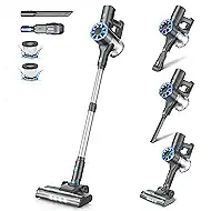 Vazone Cordless Stick Vacuum Cleaner with Self-Standing, 8-in-1 Vacuum Cleaners for Home, Lightweight Powerful Vacuum with LED Screen, Rechargeable Vacuum for Carpet, Pet Hair, Hardwood Floors