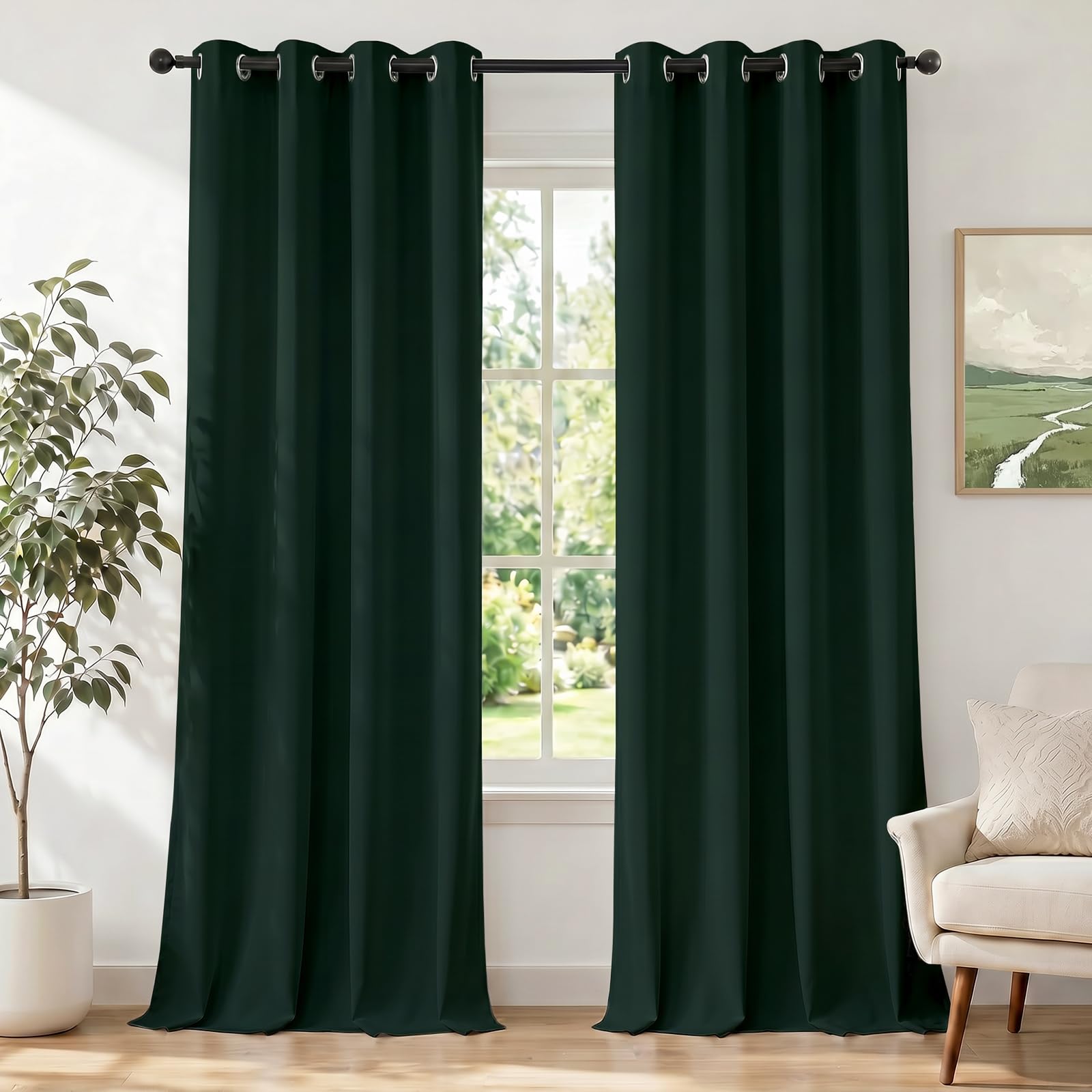Rideau extérieur imperméable et thermique Ystyle vert pour bloquer la chaleur du balcon