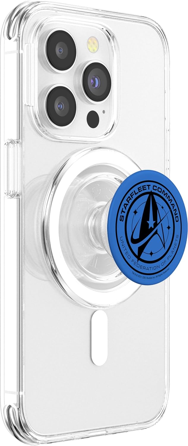 Star Trek Discovery United Federation Of Planets Blue Badge PopSockets MagSafe PopGrip for iPhone