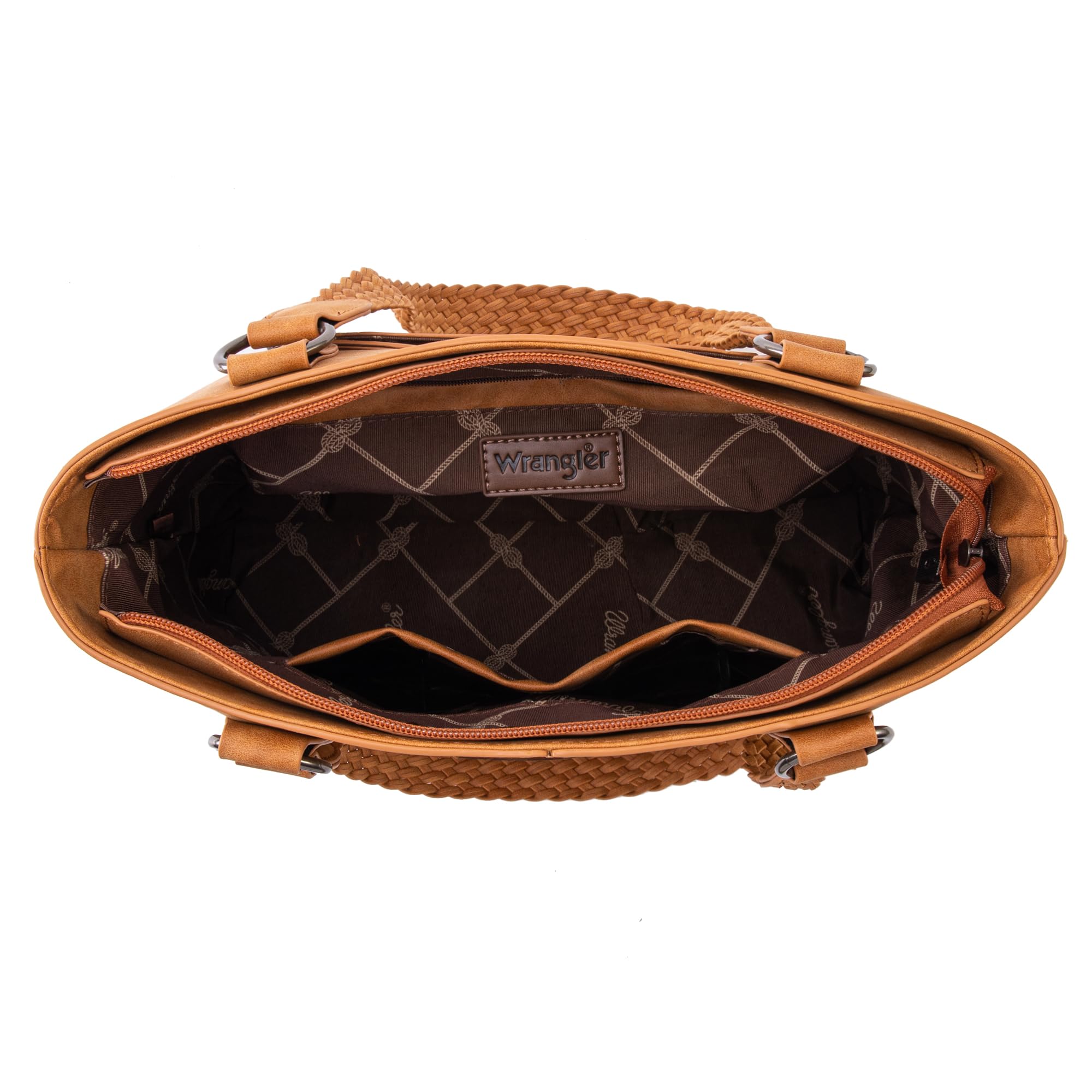 Wrangler Bolso de mano desgastado para mujer, bolso occidental con múltiples bolsillos, bolso de mano y bolso de hombro