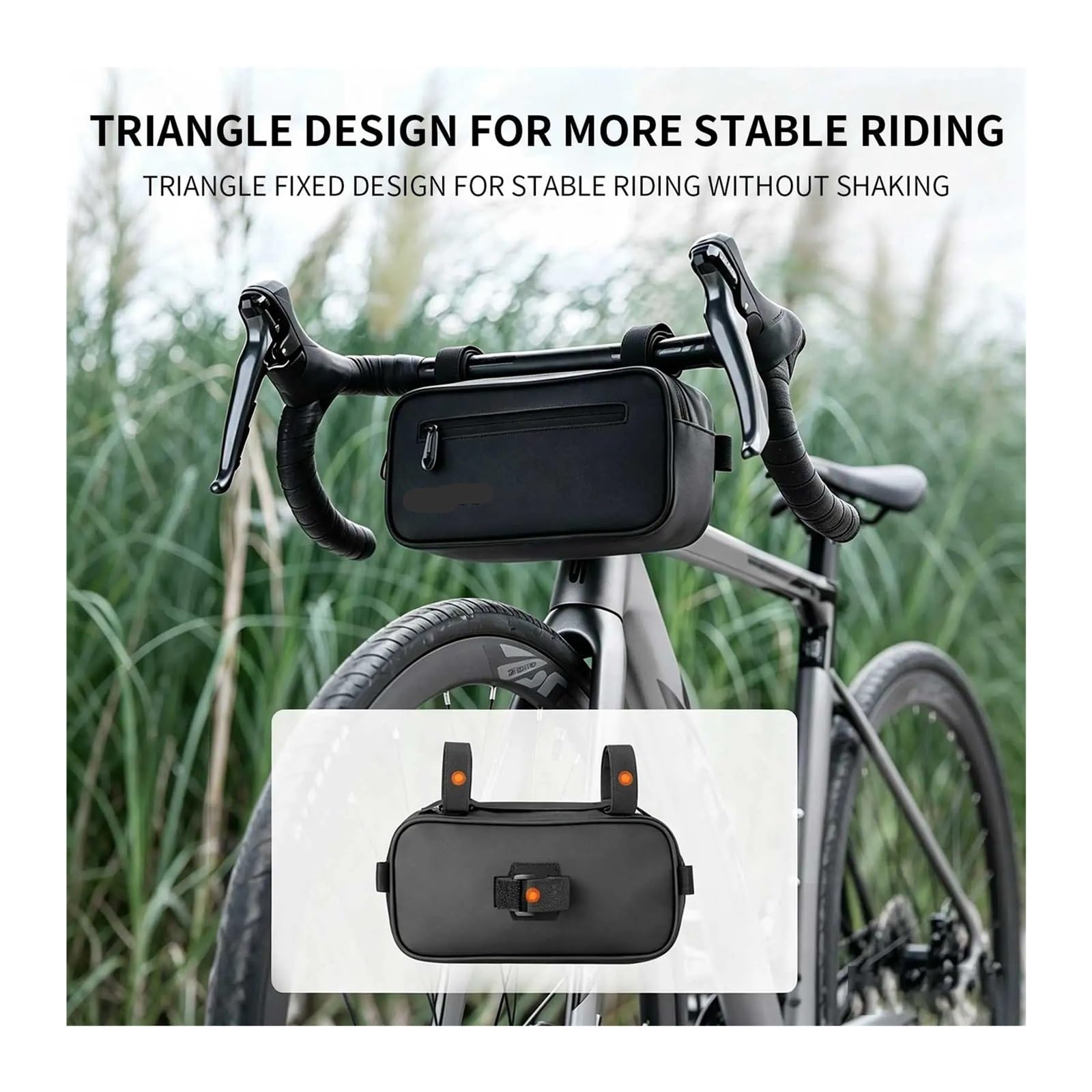 Borsa for telaio anteriore bici impermeabile 1PCS 2L EVA | Contiene il telefono e gli elementi essenziali for i viaggi quotidiani in bicicletta.