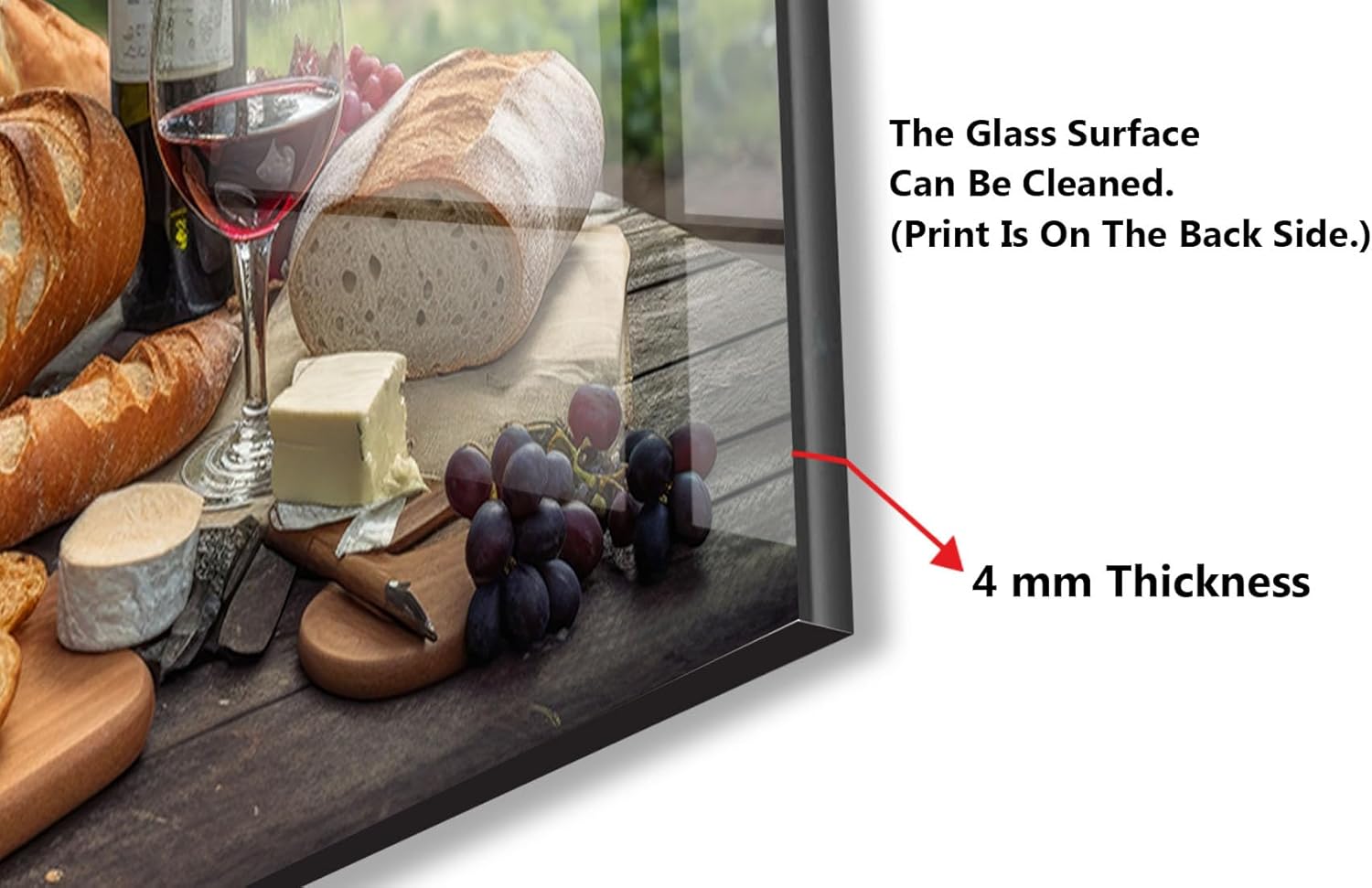 Myphotostation.com 52x52'' Tempered Glass Stove Backsplash Kitchen Tile Decor Stove Back Cover Glass Splashback Tile for Stove Top Cover Toughened Glass Cooker Protector 29