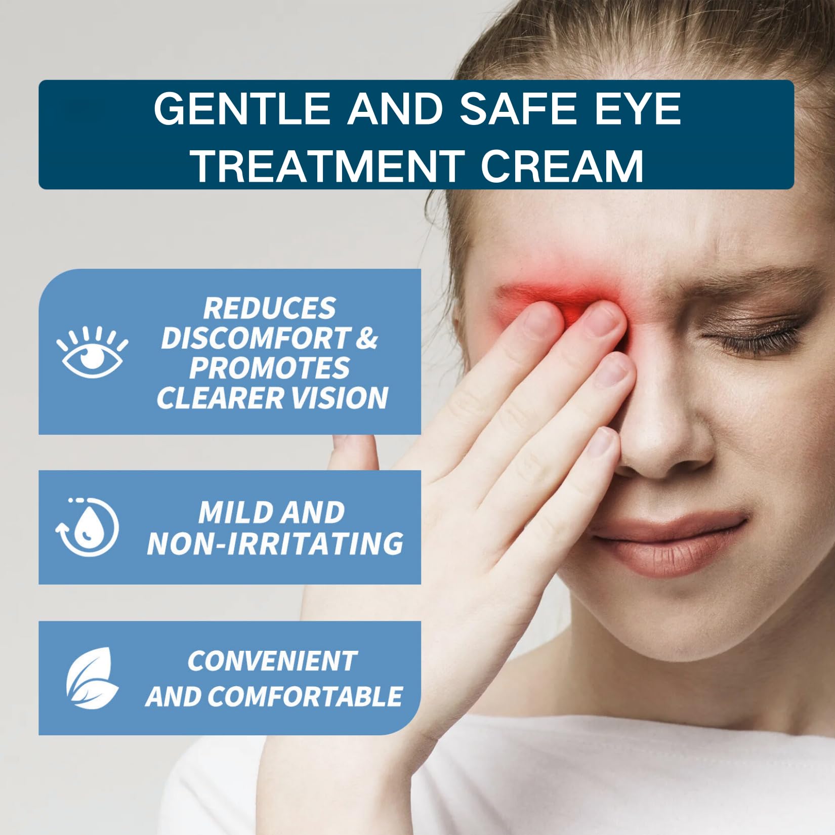 2pcs Chalazion & Blepharitis Eye Care Cream, Stye Care for Dry Eyes, Reduce Swollen Eyelids,Irritation, Relieve Eyelids Itchy - Image 3