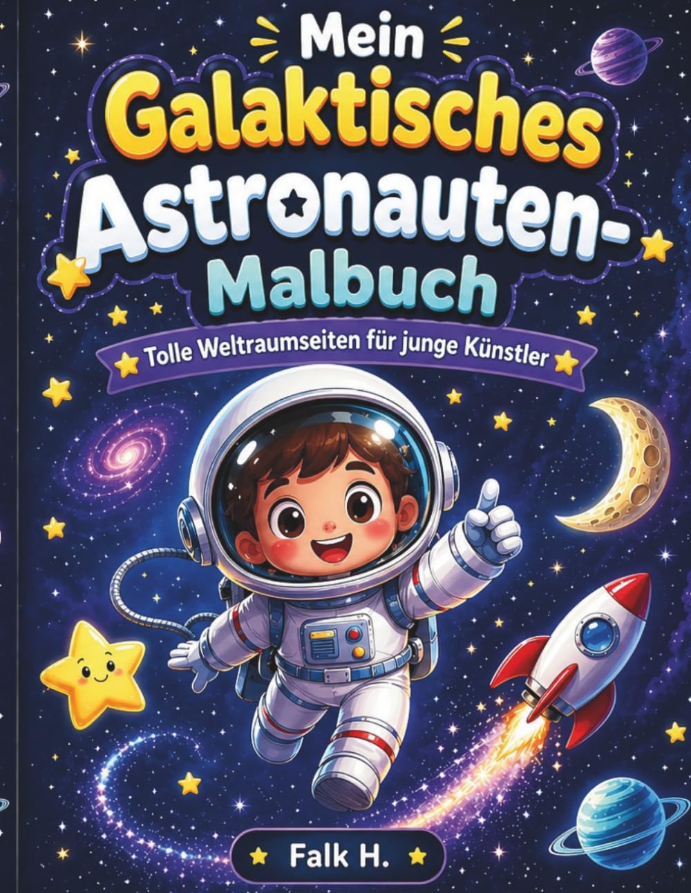 Mein Galaktisches Astronauten-Malbuch: Galaktische Ausmalbilder für kleine Künstler