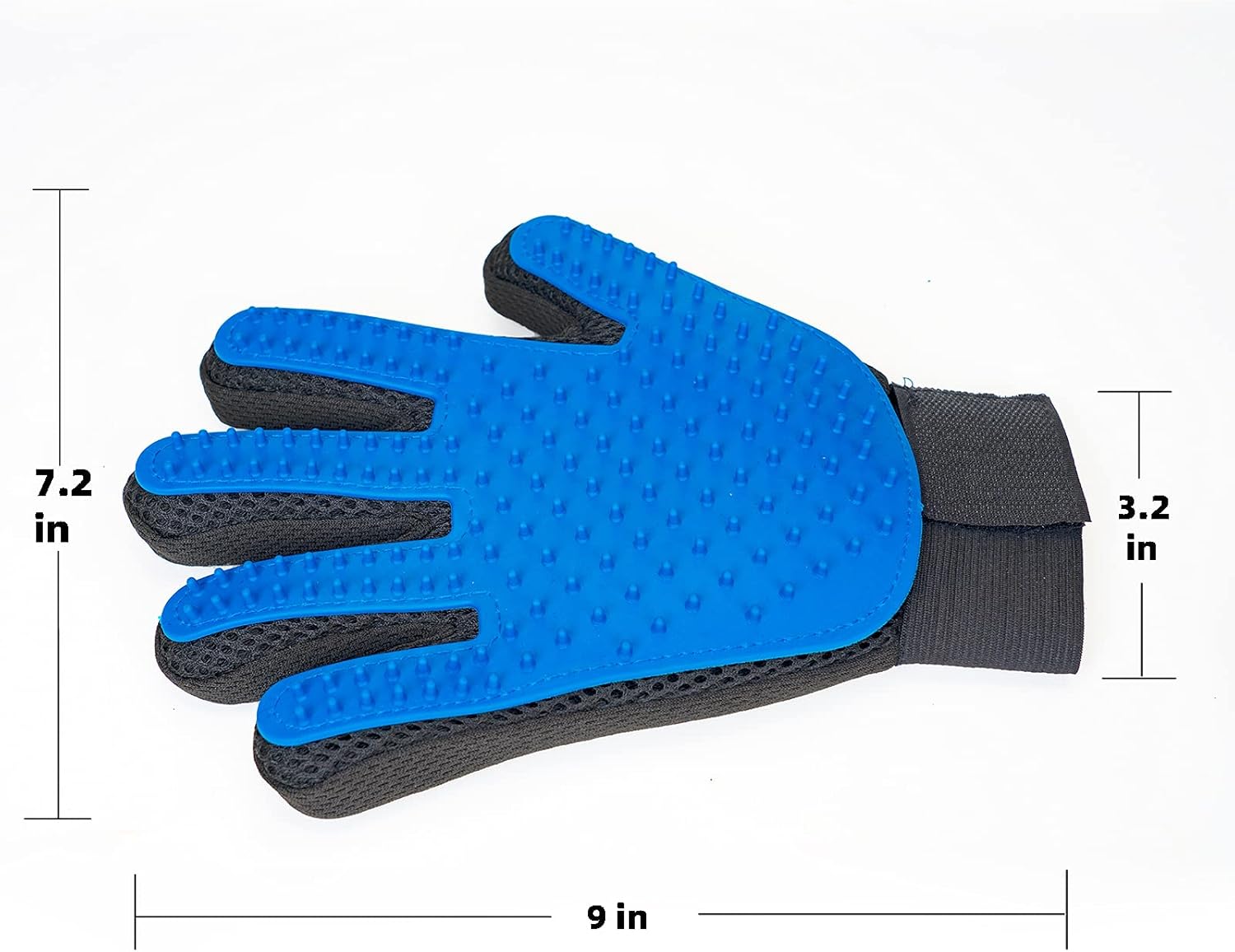 Nothers Efficient Pet Hair Remover - Pet Grooming Glove - Cat Hair Removal Product - Dog Hair Removal Products - Cat Hair Remover - Dog Hair Remover, Blue, 9 x 7.2 x 0.5 inches; 3.5 Ounces : Pet Supplies