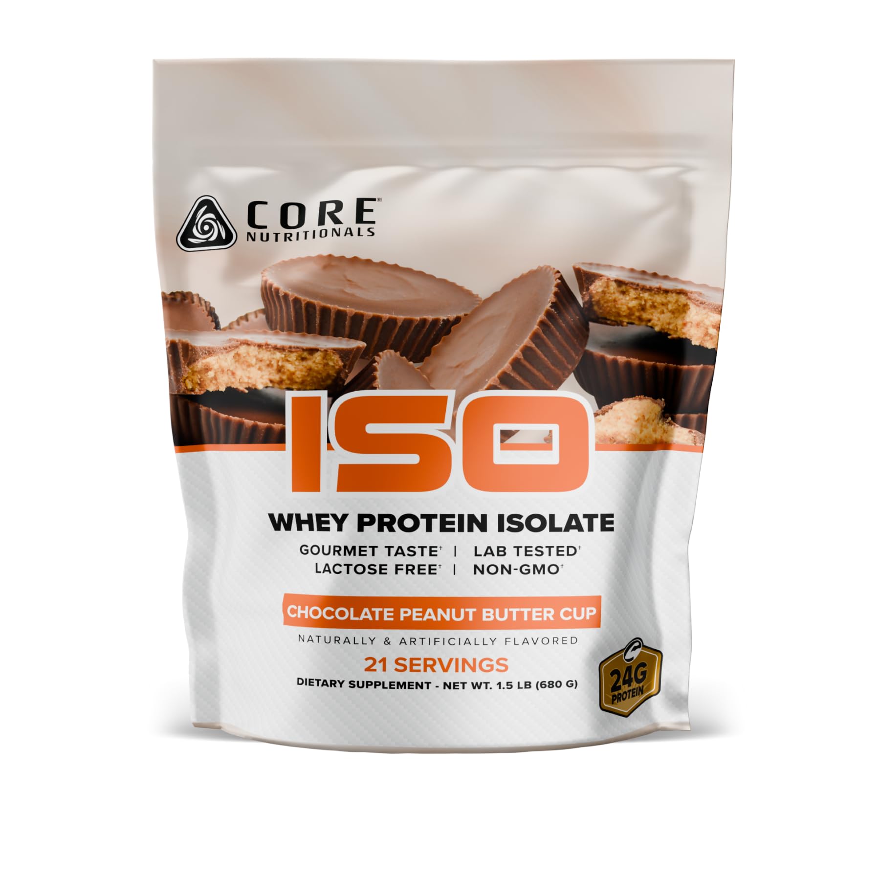Core Nutritionals Core ISO Whey Protein Isolate, Choc. Peanut Butter Cup, Chocolate Peanut Butter Cup 1.5 Pound (Pack of 1)