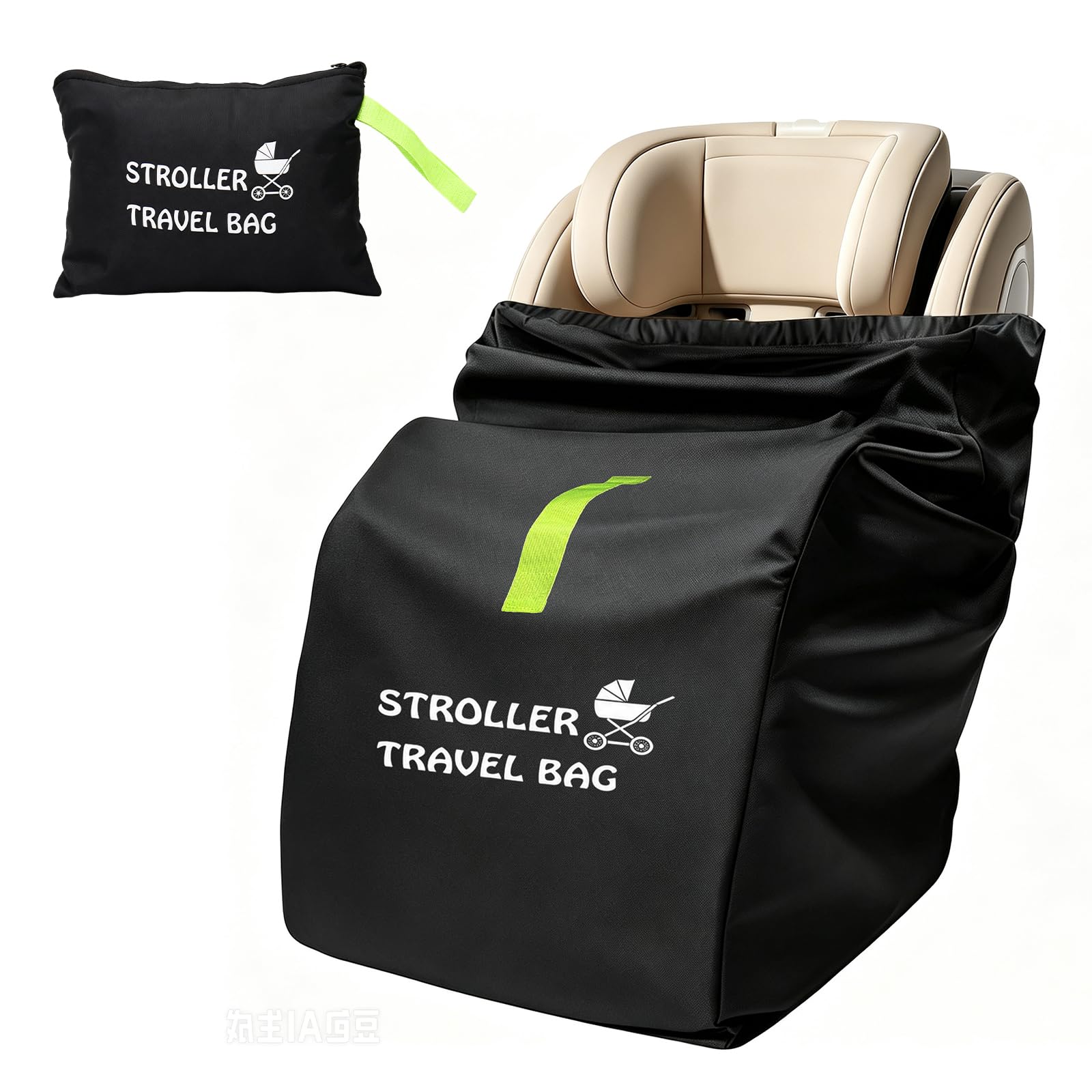 FANGCCC Car Seat Bag for Airplane, Gate Check Cover, 45 x 45 x 86 cm