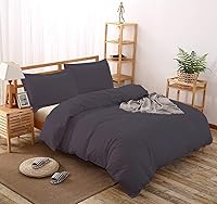 Vista 85 de Lujosa funda de edredón suave de 800 hilos, 100% algodón egipcio, tamaño Queen de gran tamaño (98 x 98 pulgadas), 1 funda de edredón con cierre