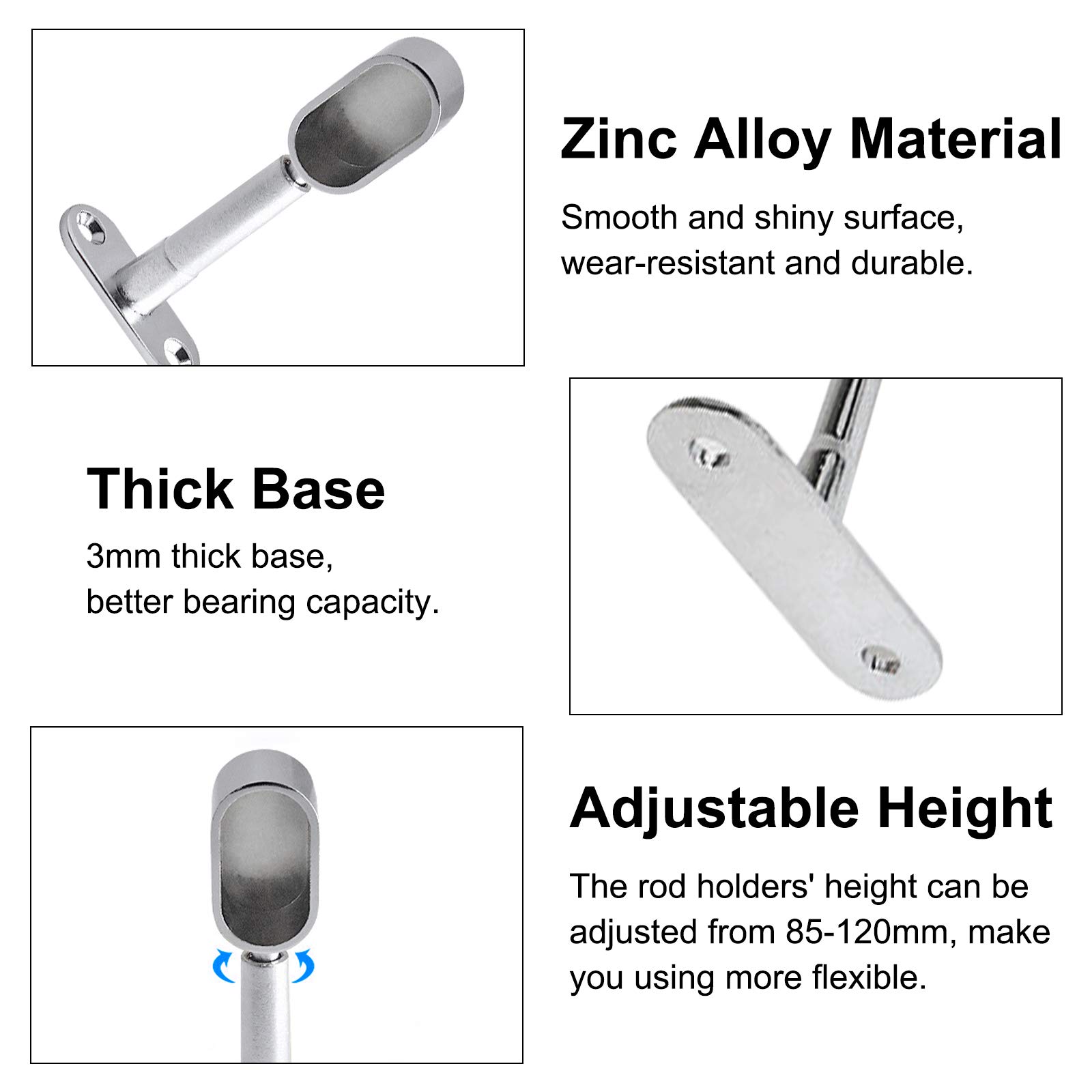 BLUM CLIP Piastra Di Montaggio, Zinco, Viti Euro , Distanza 0 Mm - Foto 6