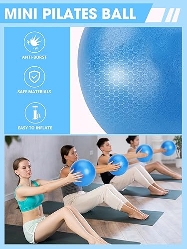 Miniatura 6 de Juego de anillos de pilates para entrenamiento en casa, kit esencial de pilates para mujeres