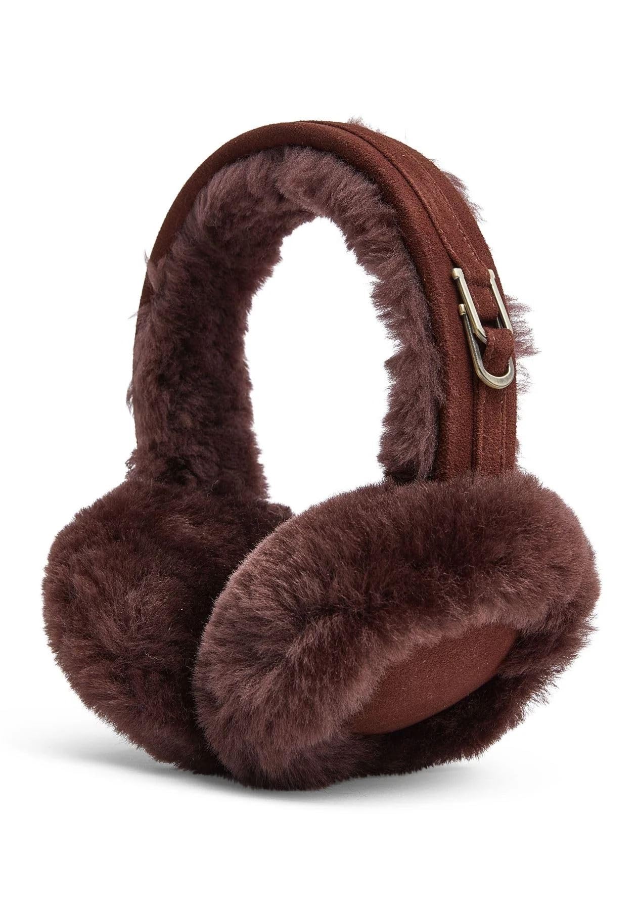 TruClothing Womens Sheepskin Shearling Winter Ear Muffs Warm Comfortable - Brown One Size