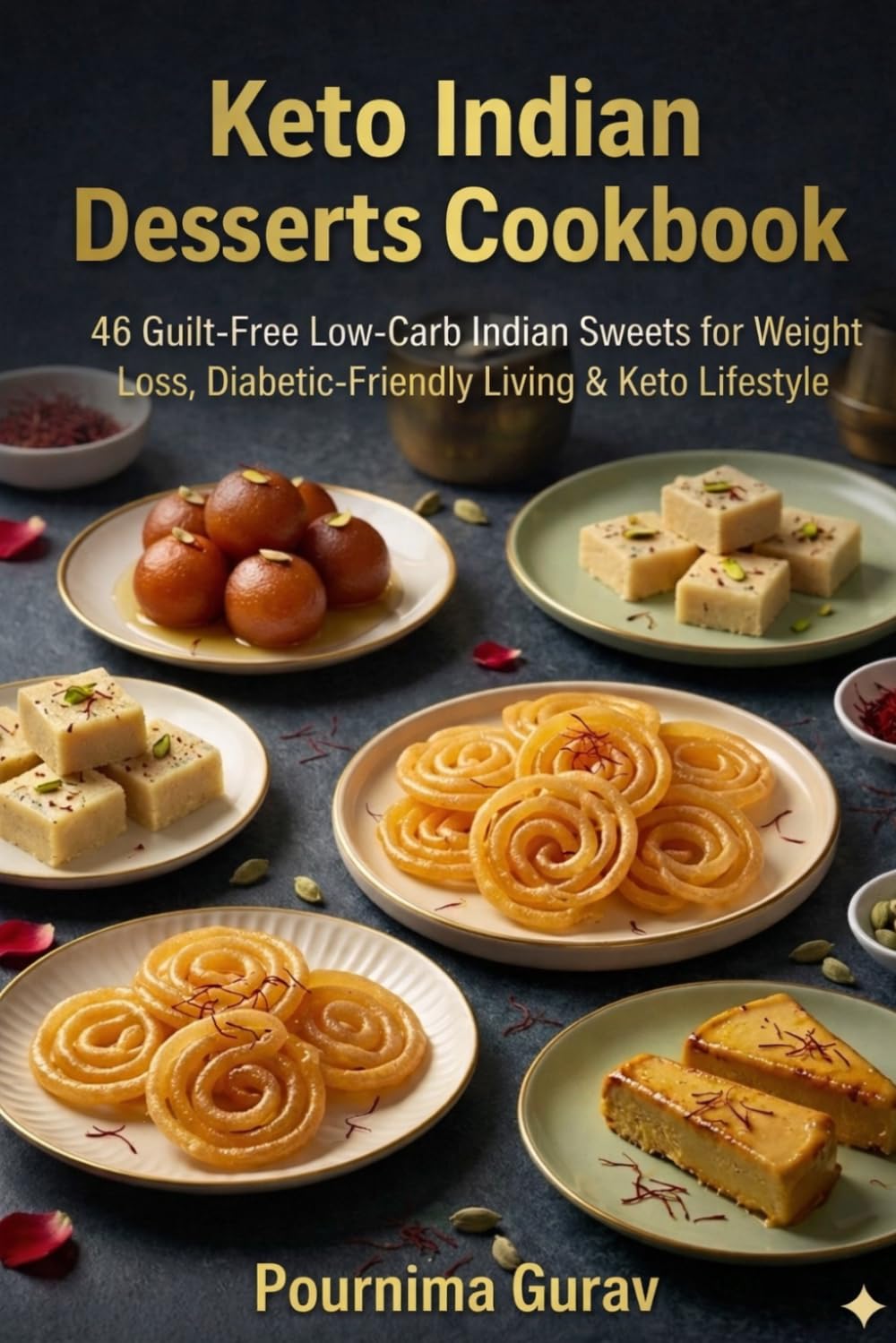 Keto Indian Desserts Cookbook: 46 Guilt-Free Low-Carb Indian Sweets for Weight Loss, Diabetic-Friendly Living & Keto Lifestyle
