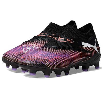 PUMA Kids Future 8 Pro Firm Ground/Artificial Ground (Little Kid/Big Kid) Kids Shoes PUMA Black/PUMA White/Glowing Red
